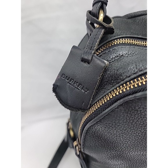 Burkely Black Leather Backpack Handbag 9x9x4 main image 10